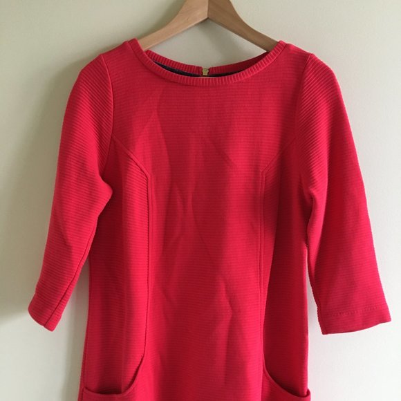 Boden Red Ottoman Shift Midi Dress WH538 Size 8L - Picture 5 of 14